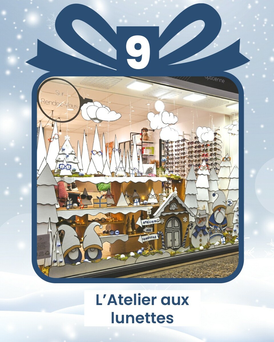 Votez pour notre vitrine de Noel : MAJ : Notre vitrine l'emporte, merci à vous pour les votes et merci à l'Atelier aux Lunettes pour la confiance !!!